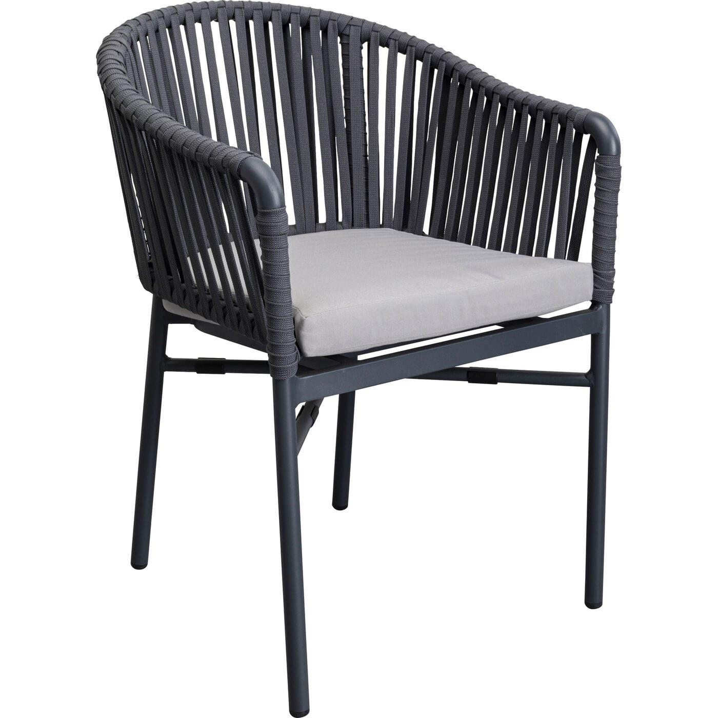 KARE Design Fauteuil Santanyi gris foncé  