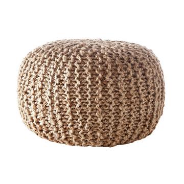 Pouf rond en jute tressé BISHO