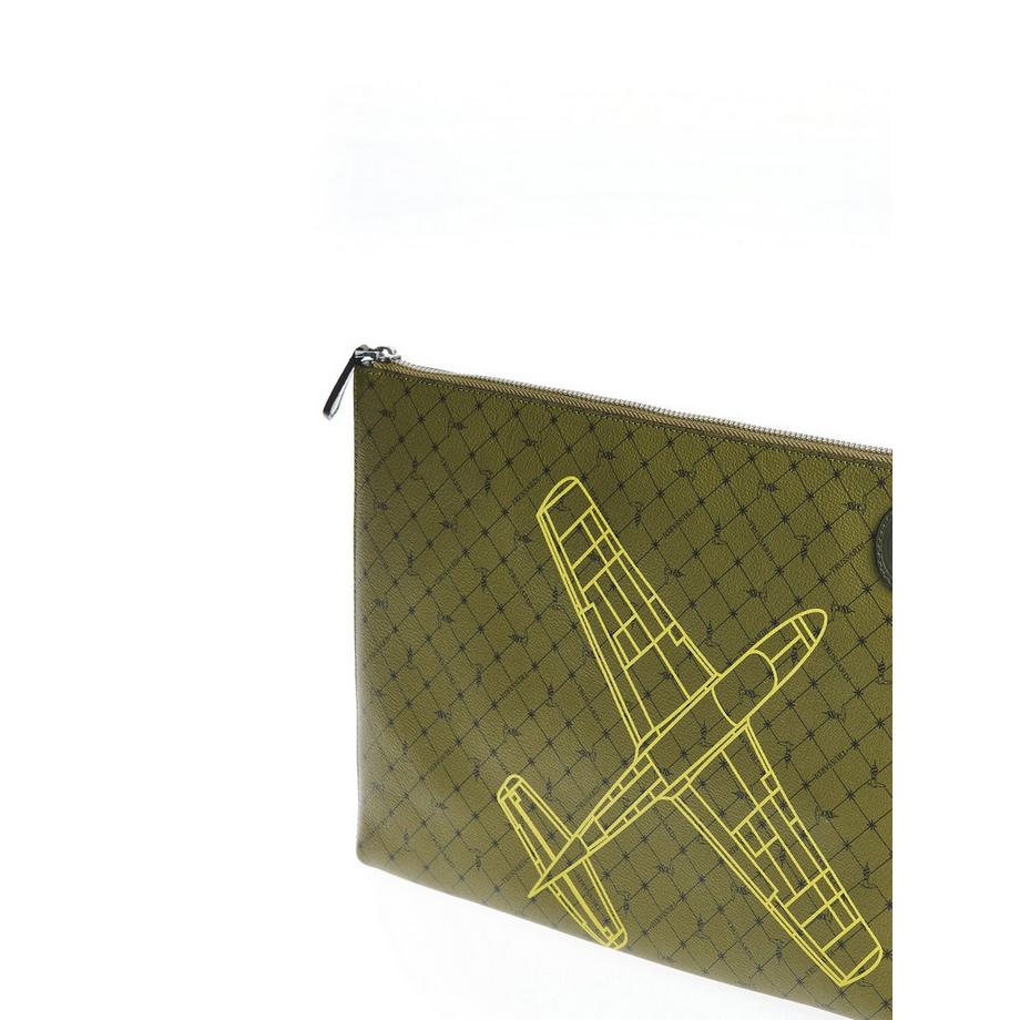 TRUSSARDI Plane Print Pochette  