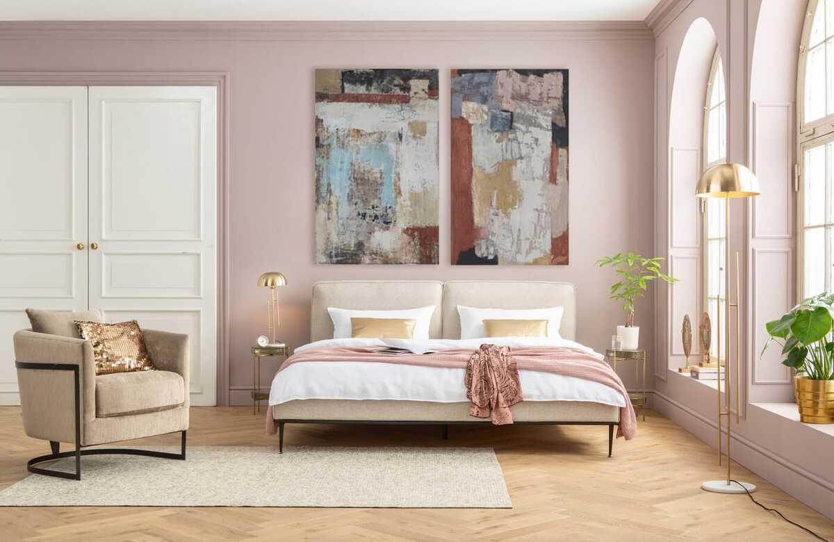 KARE Design Tableau sur toile Art Splash Orange 90x120  