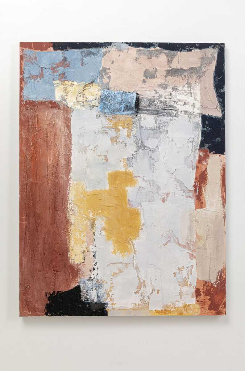 KARE Design Tableau sur toile Art Splash Orange 90x120  