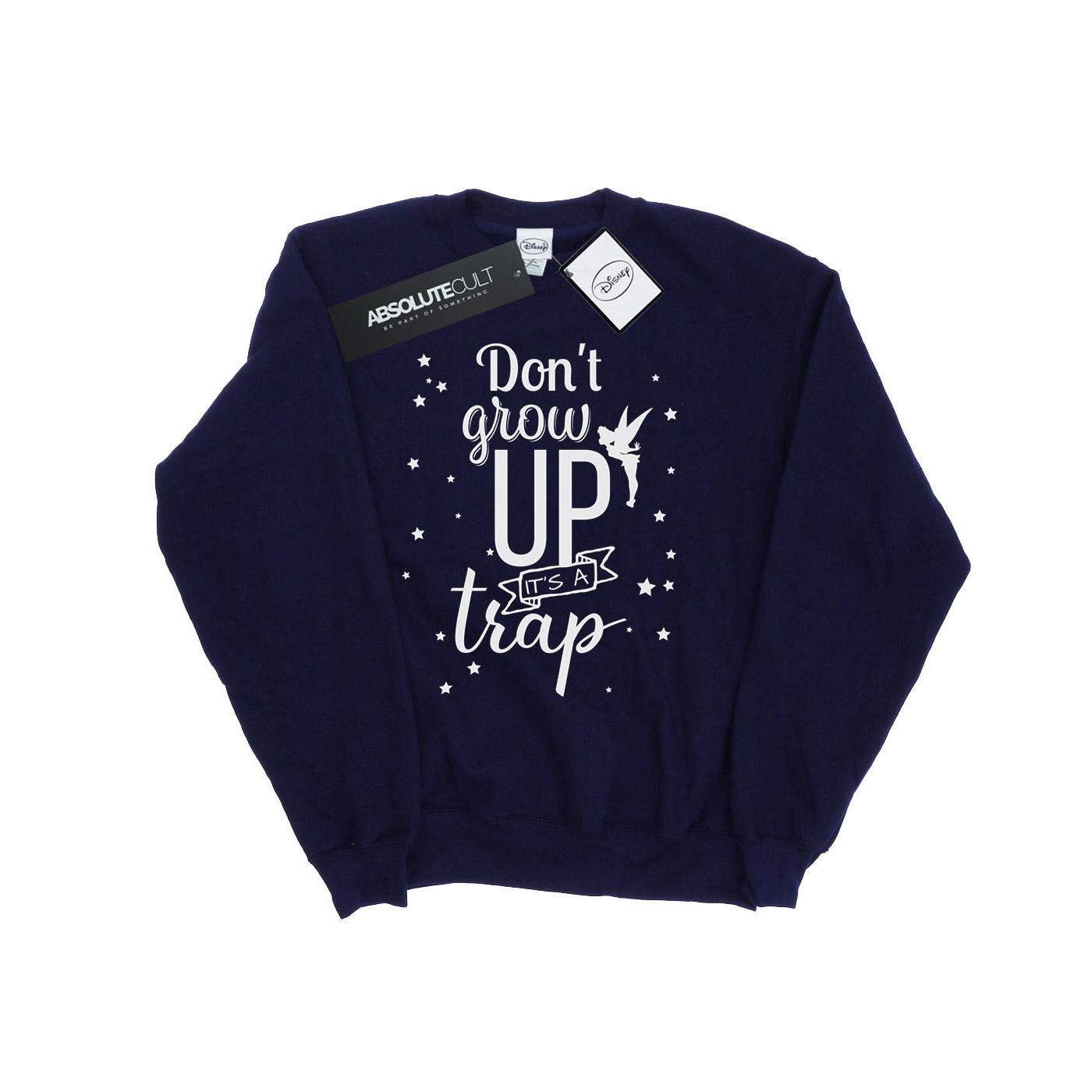 Image of Tinker Bell Don't Grow Up Sweatshirt Damen Marine M