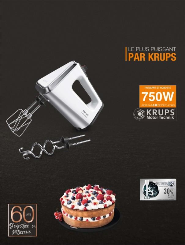 ABB Stotz S&J Krups KRU Handmixer m.Mixstab GN9121 ws/si  
