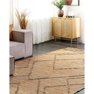 Beliani Tapis en Jute Boho HANDERE  