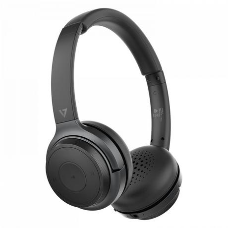 V7  V7 HB600S Kopfhörer & Headset Kabellos Kopfband AnrufeMusik USB Typ-C Bluetooth Schwarz 