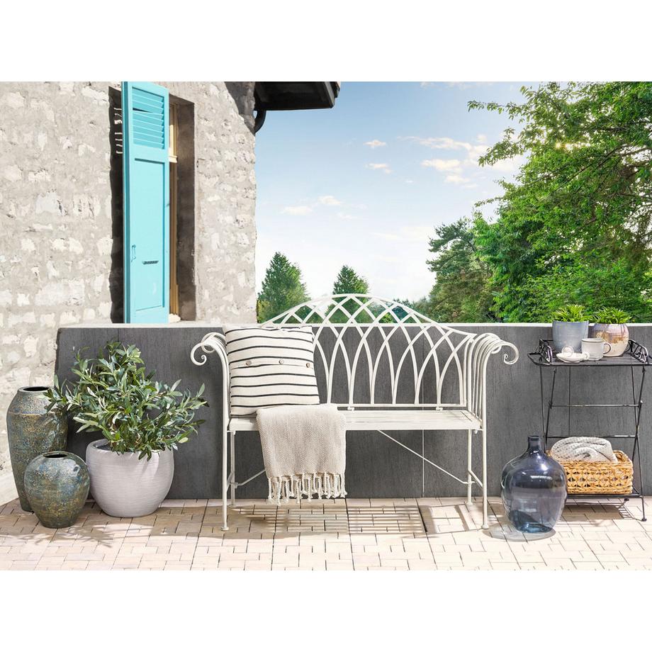 Beliani Gartenbank aus Eisen  MILAZZO  