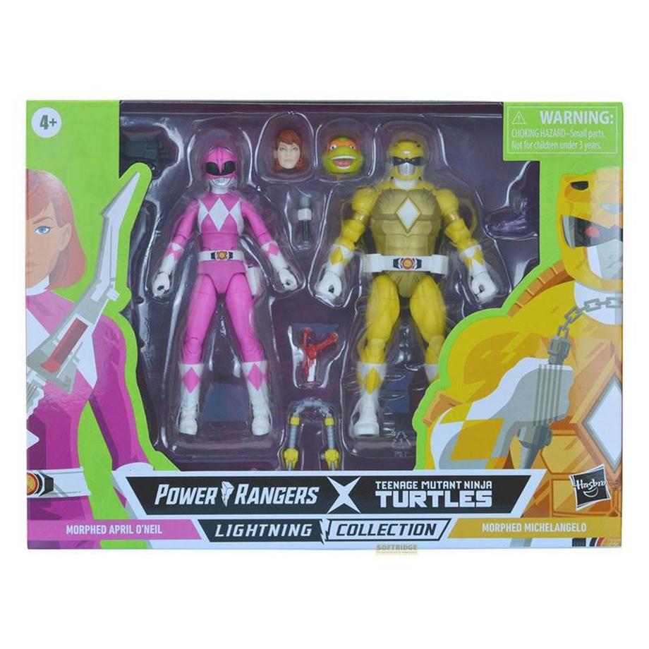 Hasbro  Power Rangers x TMNT Lightning Collection Actionfiguren 2022 Morphed April O¬¥Neil & Michelangelo 