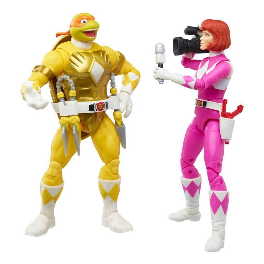 Hasbro  Power Rangers x TMNT Lightning Collection Actionfiguren 2022 Morphed April O¬¥Neil & Michelangelo 