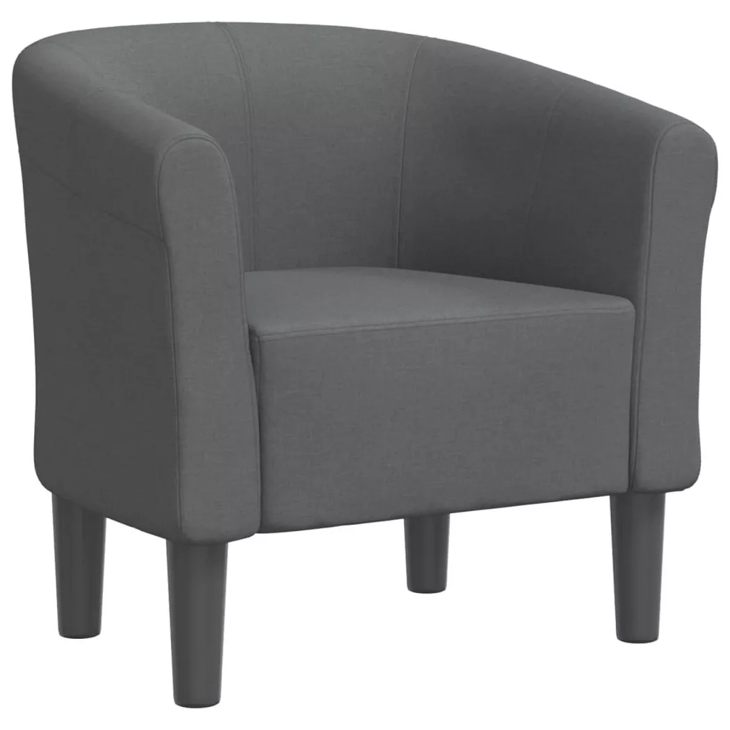 Chaise cabriolet gris foncé tissu vidaXL