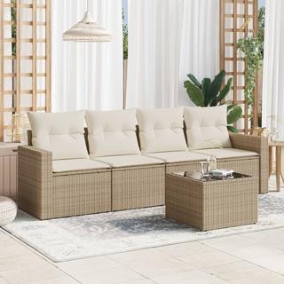 VidaXL set divano da giardino Polirattan  