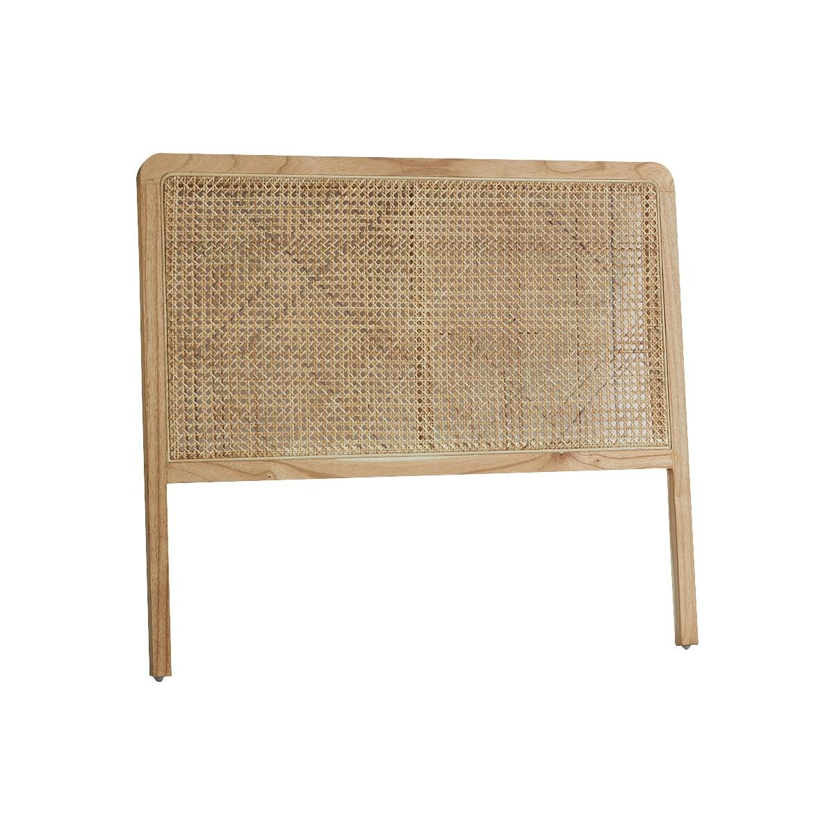 Tikamoon Testiera letto in rattan incannicciato 90 cm Adèle  