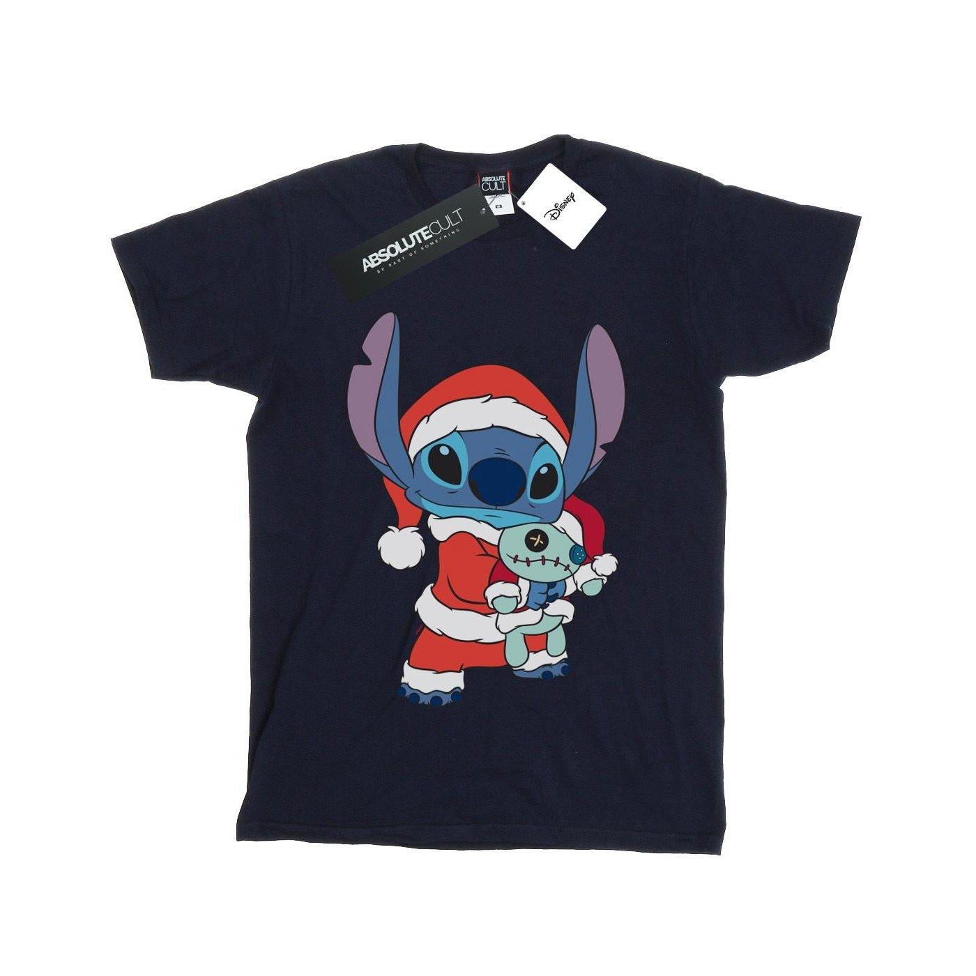 Image of Lilo And Stitch Stitch Christmas Tshirt Unisex Marine 128