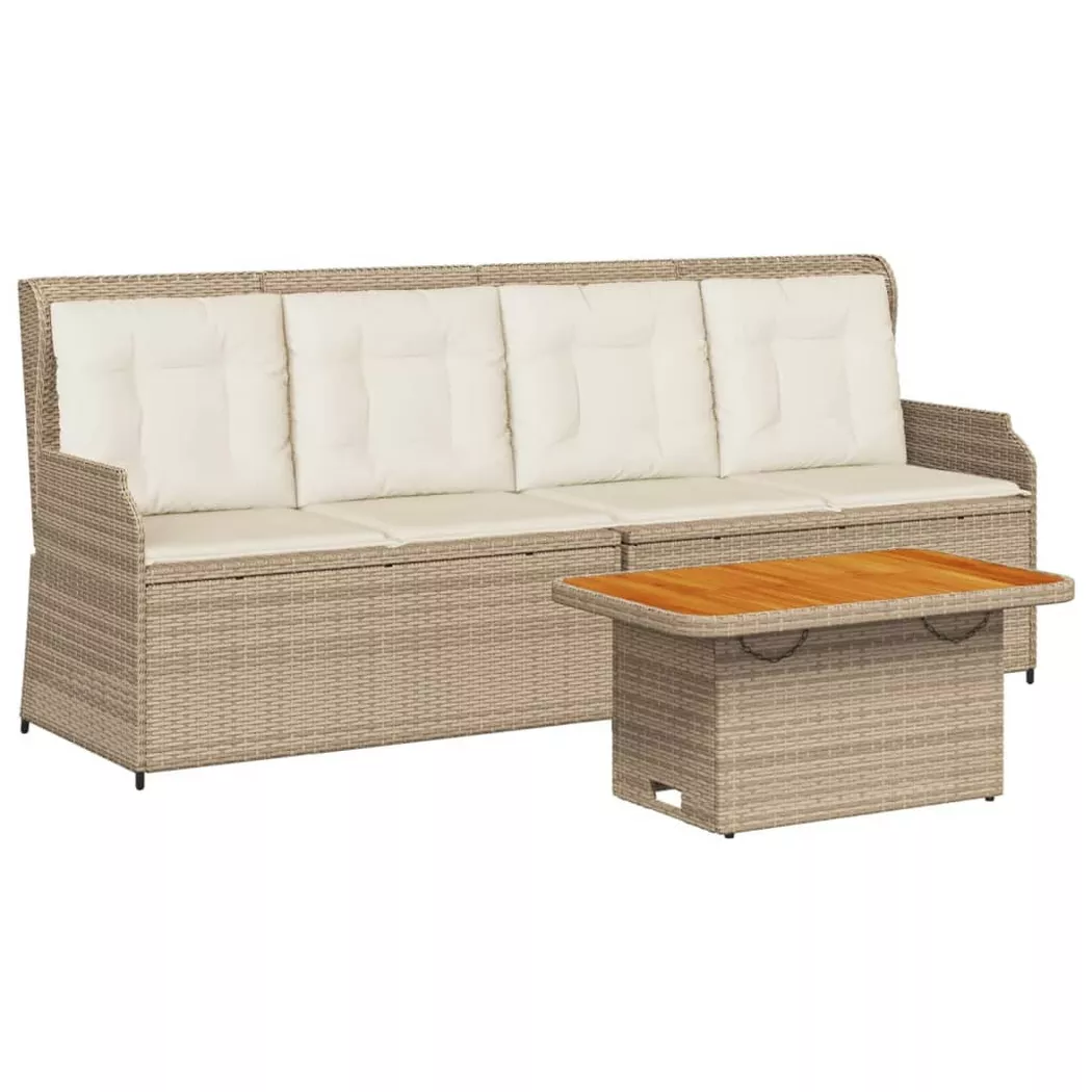 VidaXL - set salotti da giardino Polirattan, One Size, Beige