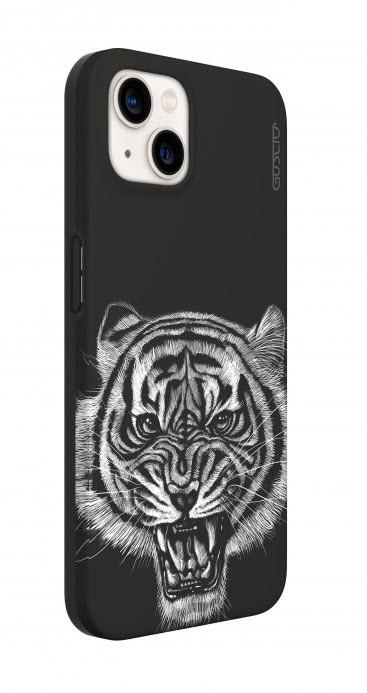 GUSCIO  iPhone 13 mini - GUSCIO Coque noire tigre 