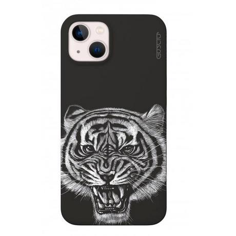 GUSCIO  iPhone 13 mini - GUSCIO Coque noire tigre 