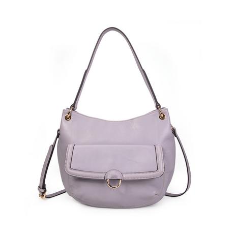 Kate Lee  Kate Lee sac porté épaule ou bandoulière en cuir Hobo Ully gris clair 