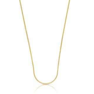 MUAU Schmuck  Collier Schlange Gelbgold 750, 1mm, 42cm 