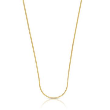 Collier Schlange Gelbgold 750, 1mm, 42cm