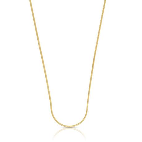 MUAU Schmuck  Collier Schlange Gelbgold 750, 1mm, 42cm 