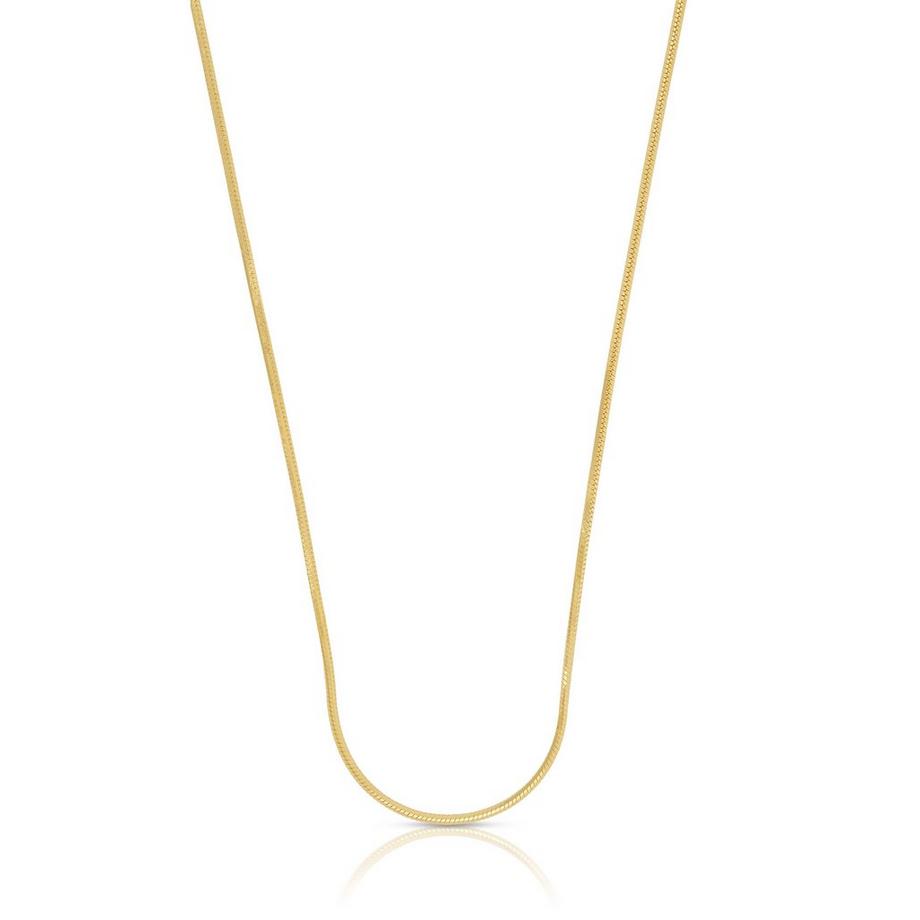 MUAU Schmuck  Collier serpent or jaune 750, 1mm, 42cm 