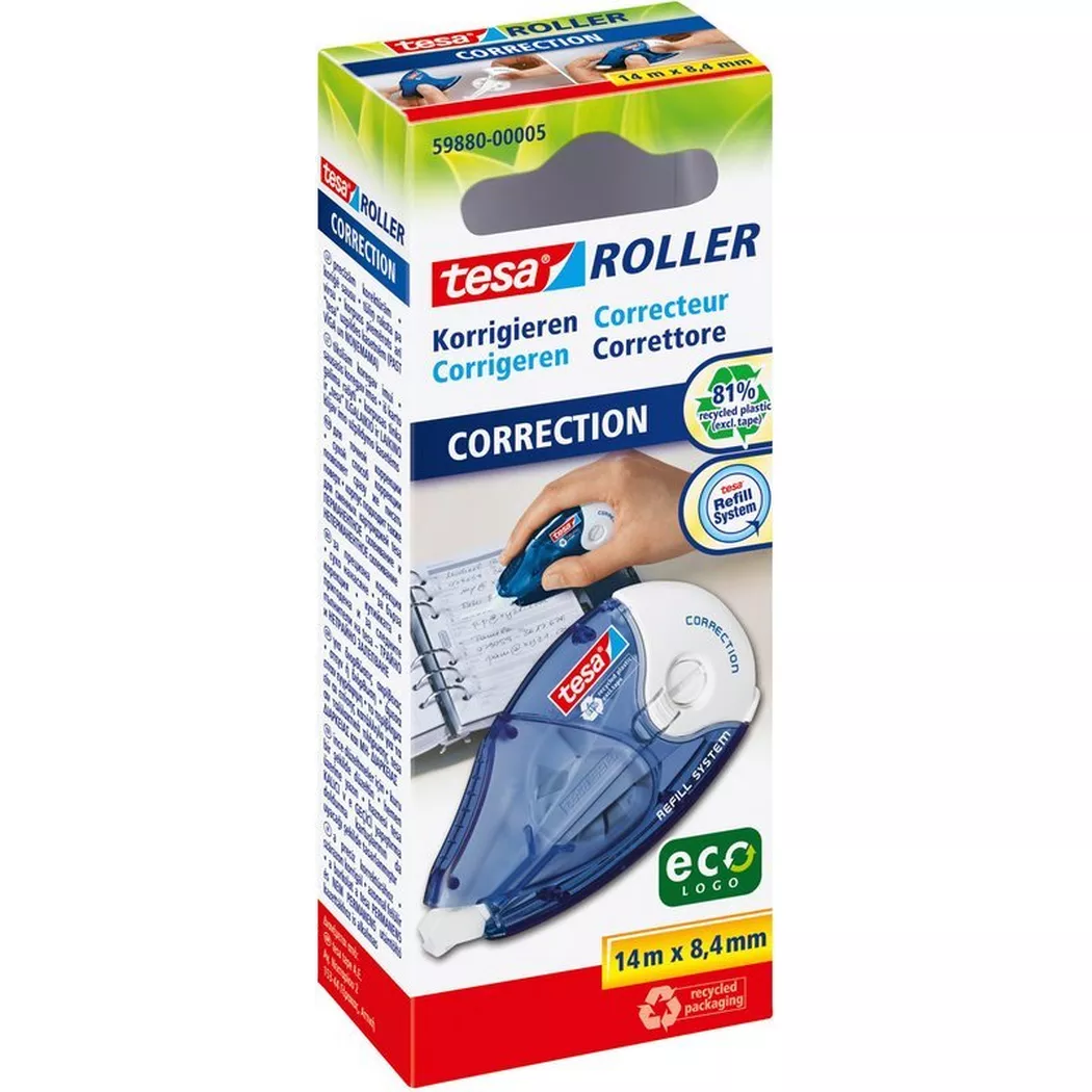 tesa Nachfüllbarer Korrekturroller, 8,4 mm