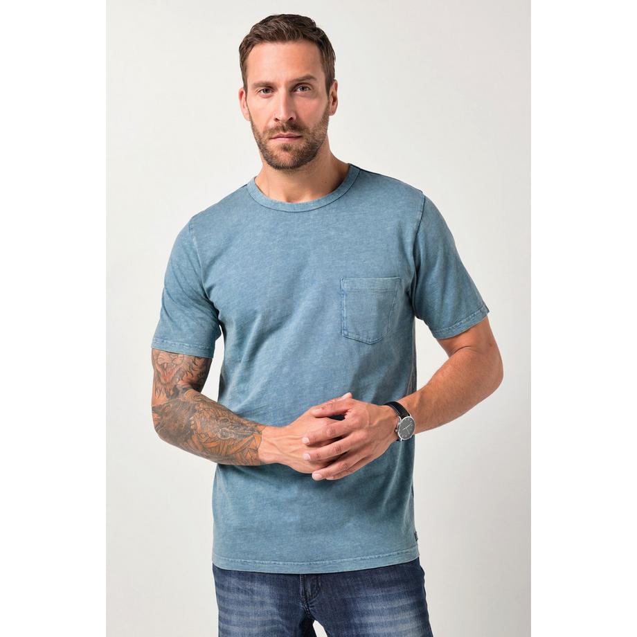 JP1880 T-shirt Mezza Manica Taschino Look Vintage  