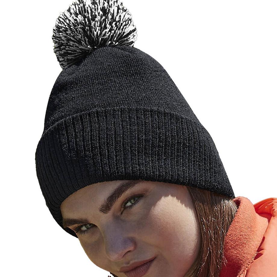 Beechfield Snowstar Mütze Recyceltes Material  