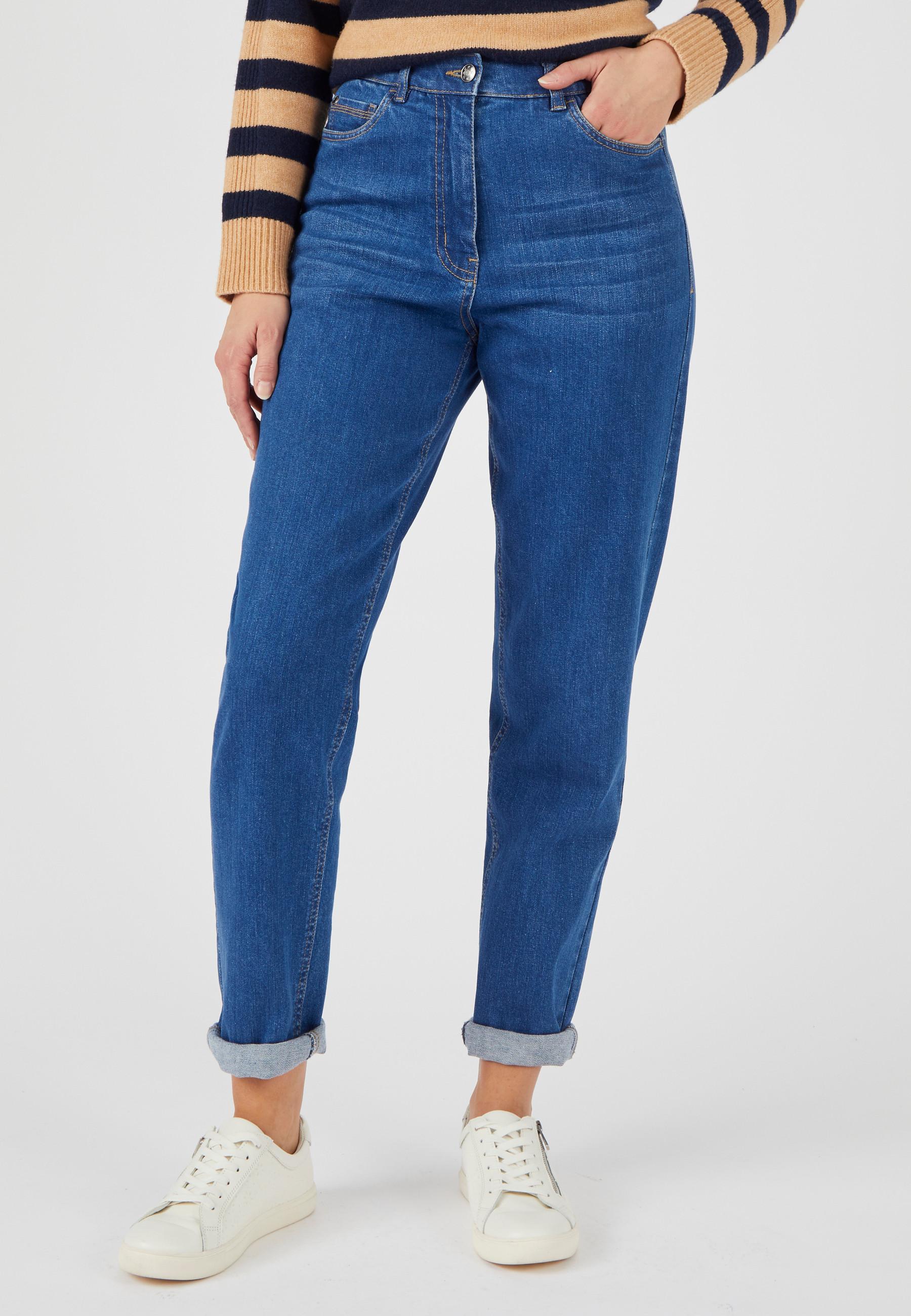 Image of Mom-jeans Damen Blau 44