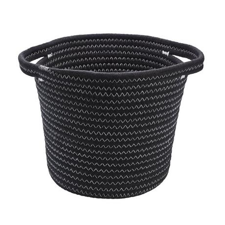 diaqua Cestino Rope nero  