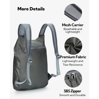 Only-bags.store Ultraleichter faltbarer Rucksack : Kleiner verpackbarer Wanderrucksack Leichter dünner Rucksack Sportlicher Tagesrucksack  