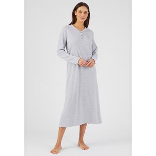 Damart  Chemise de nuit maille interlock côtelée douce et souple 