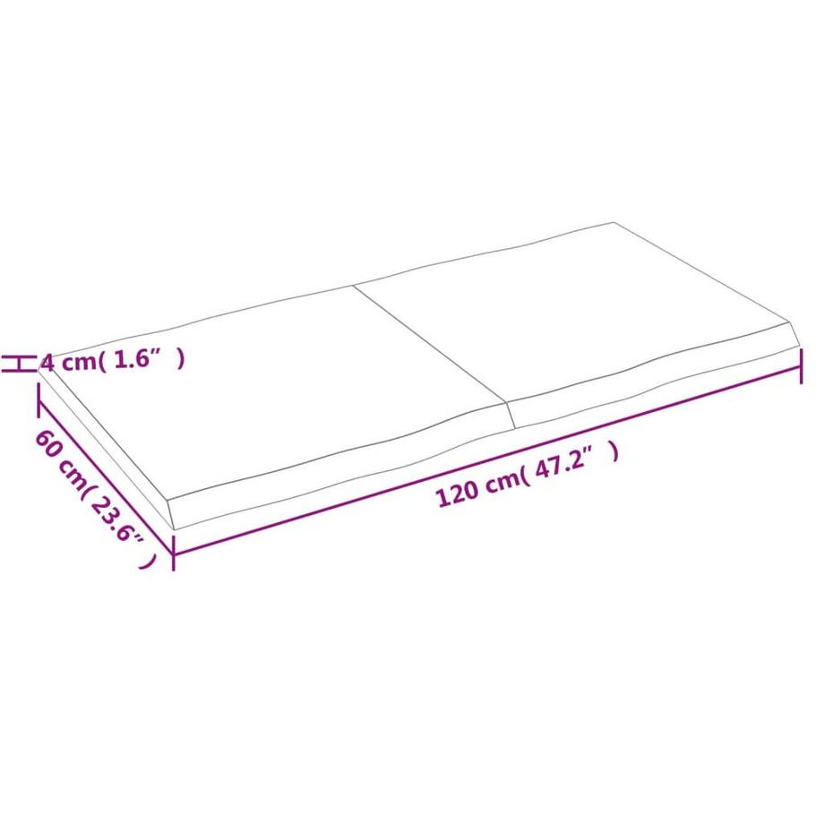 VidaXL Dessus de table oak wood  
