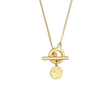 Halskette Venezianer Plättchen T-Bar