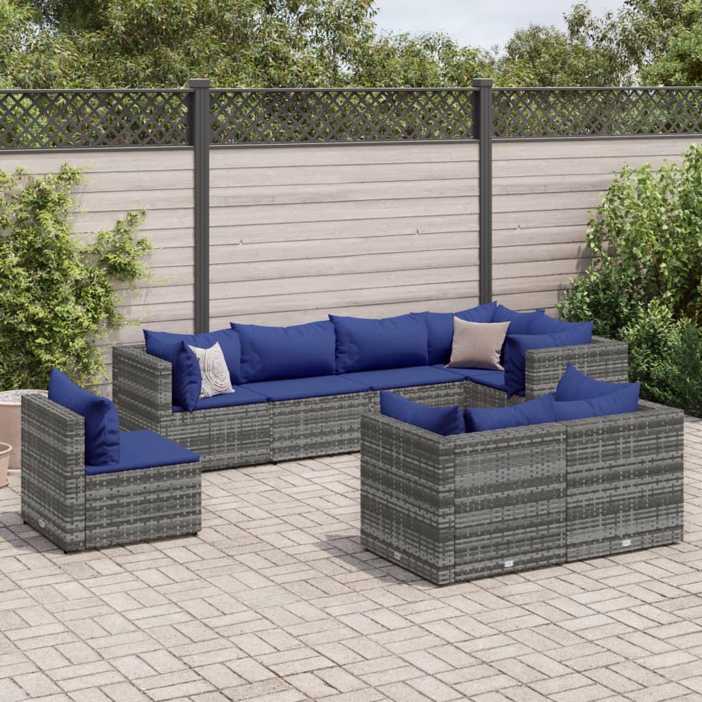 VidaXL set salotto da giardino Polirattan  