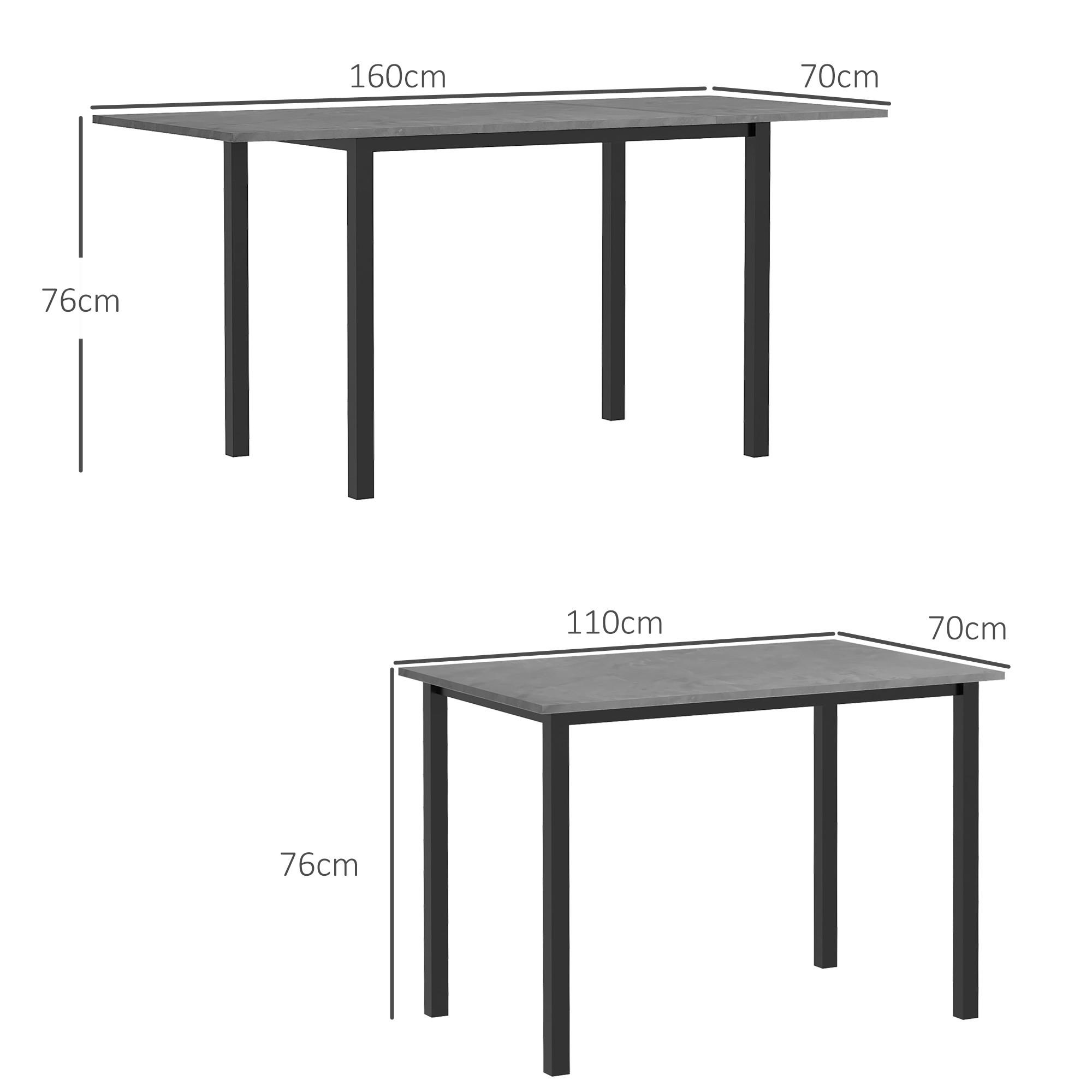 HOMCOM Table à manger  