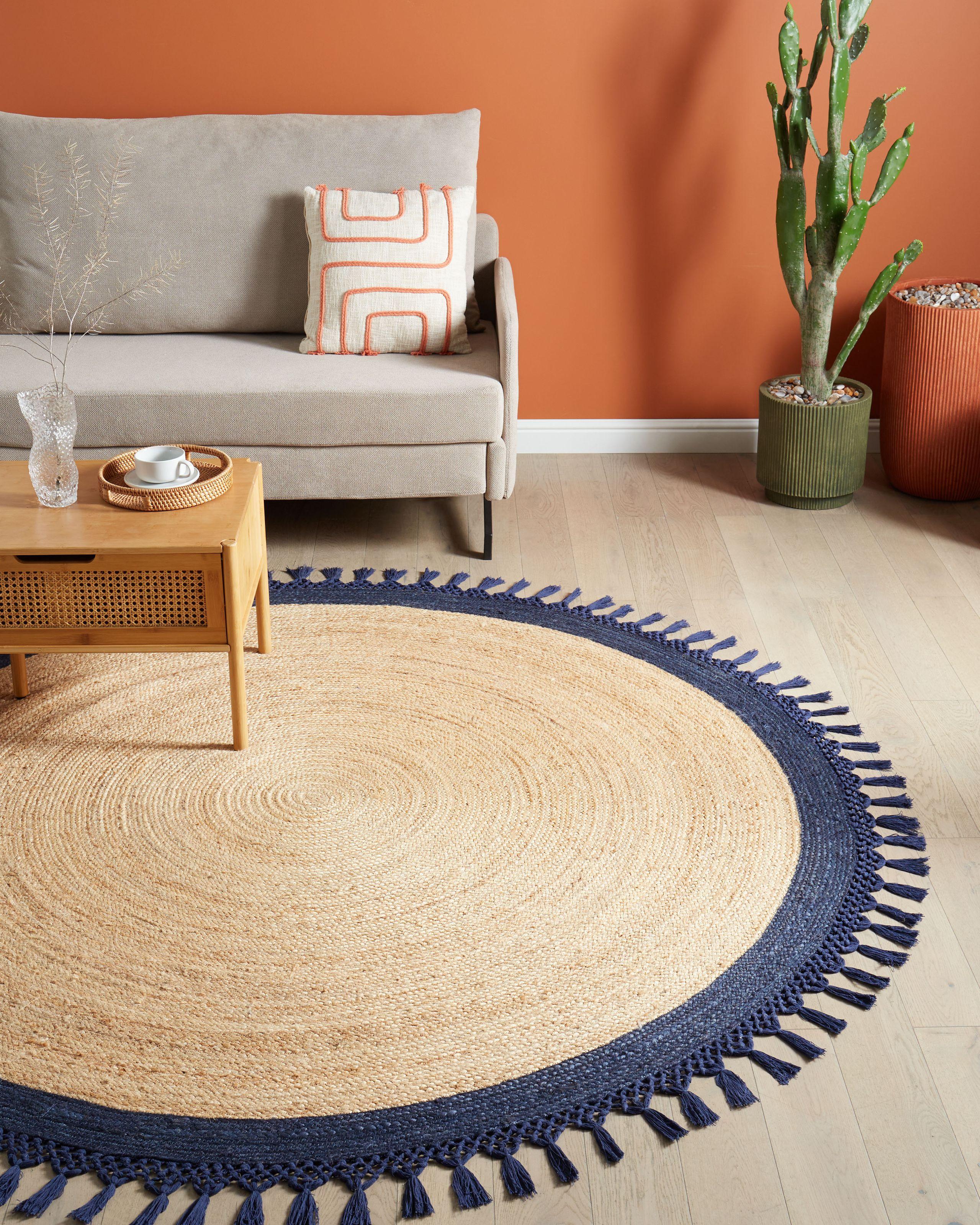 Beliani Tapis en Jute Boho MARTS  