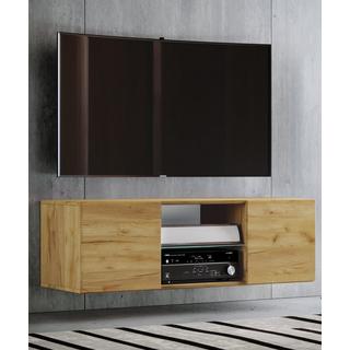 VCM Tableau TV mural en bois Tableau bas suspendu Armoire TV suspendue Armoire murale Table Jusa  