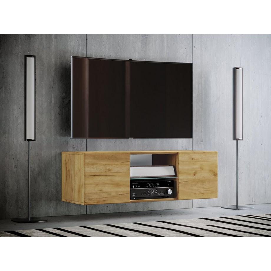 VCM TV Möbel | Wandboard | Lowboard hängend | Maße H. 40 x B. 95 oder 115 x T. 36 cm | Wandschrank - Jusa  