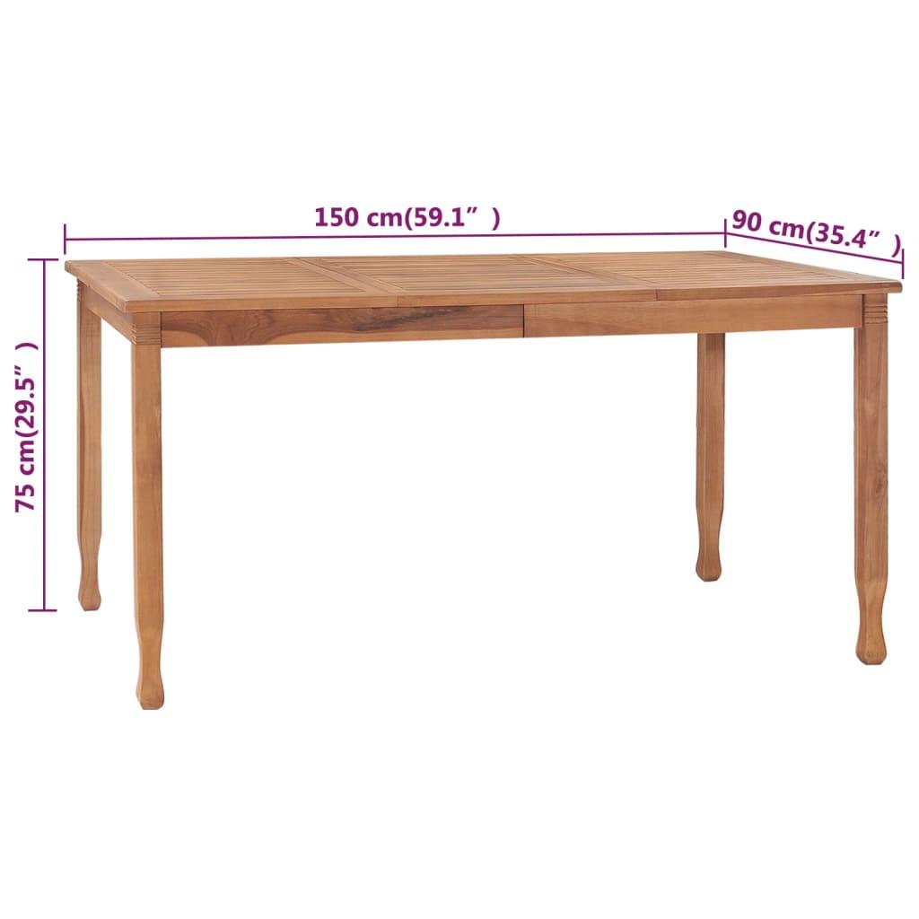 VidaXL Esstisch teak  