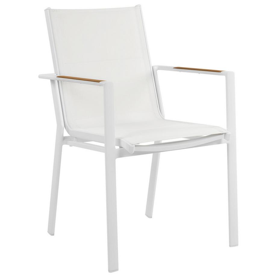 Beliani Salle à manger de jardin avec chaises en Aluminium  MALETTO/BUSSETO  