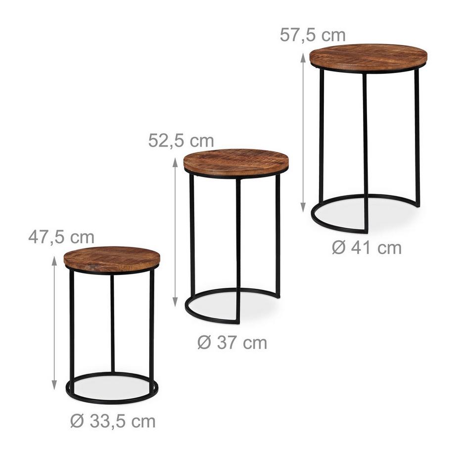 B2X Set di 3 tavolini laterali  