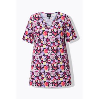 Ulla Popken Maglia Lunga Linea A Scollo a Tunica Mezze Maniche  