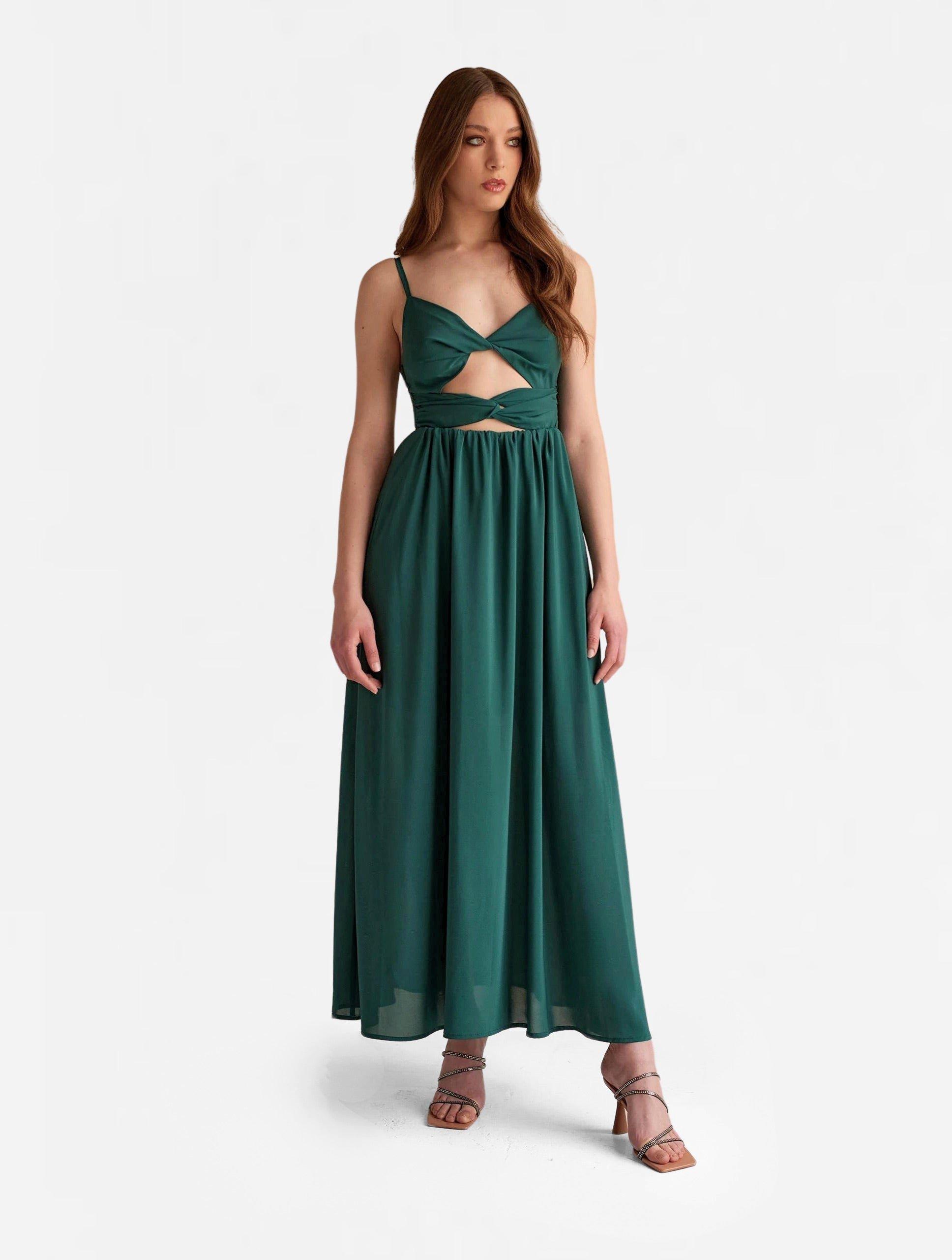 Image of Amelia Maxi Kleid Damen Grün S