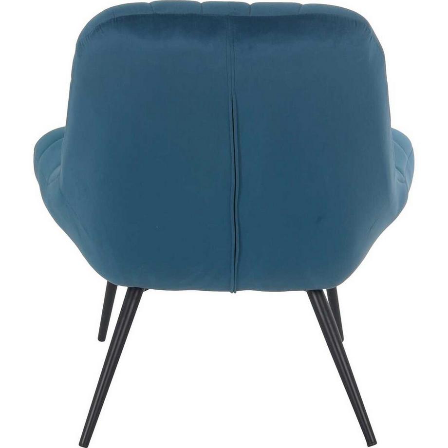 mutoni Sessel XXL Samt Metallbeine  