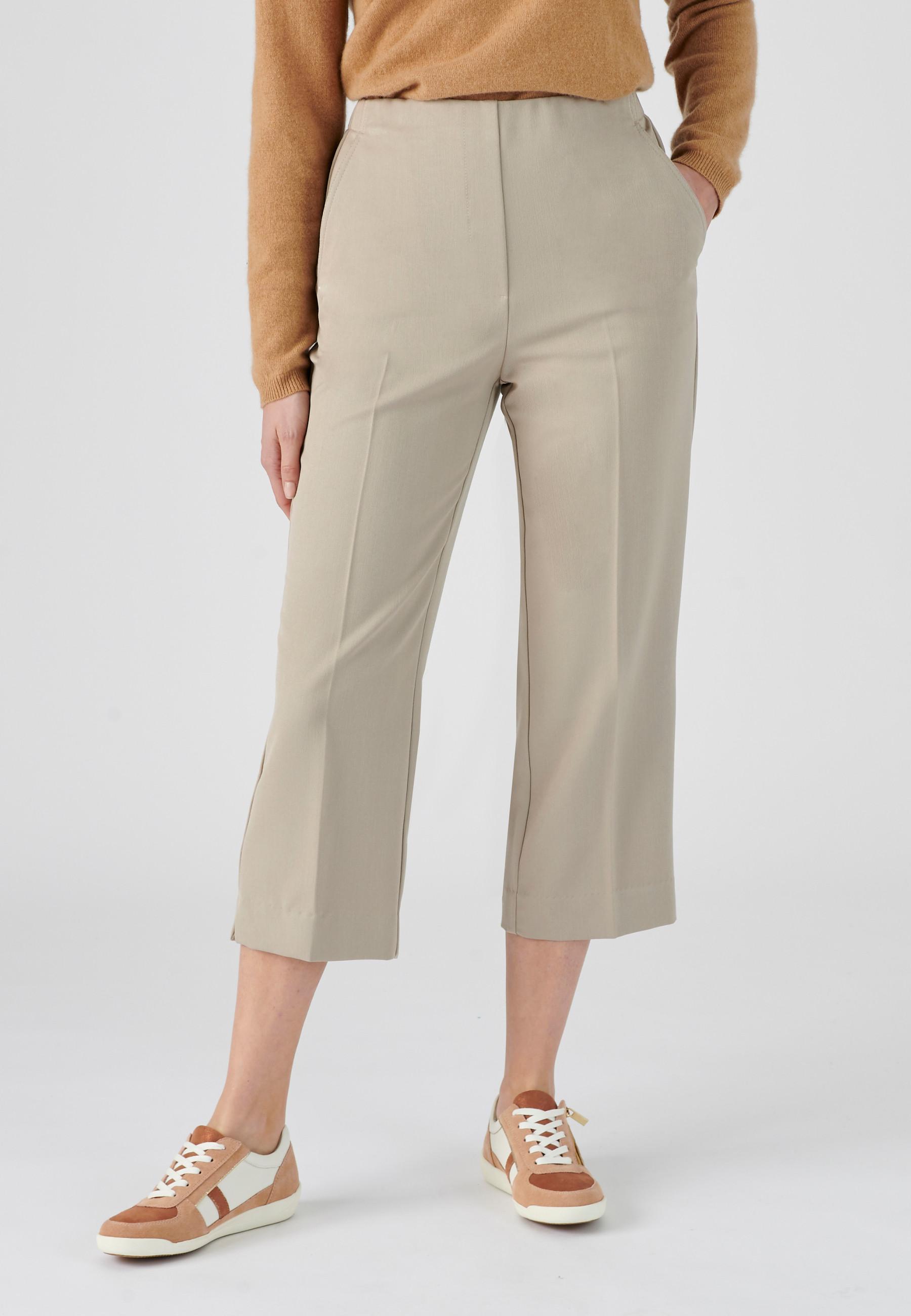 Image of 3/4-hose Mit Optischem Hosenschlitz. Damen Braun 36