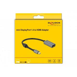 DeLock  DeLOCK Aktiver mini DisplayPort 1.4 zu HDMI Adapter 4K 60 Hz (HDR) 