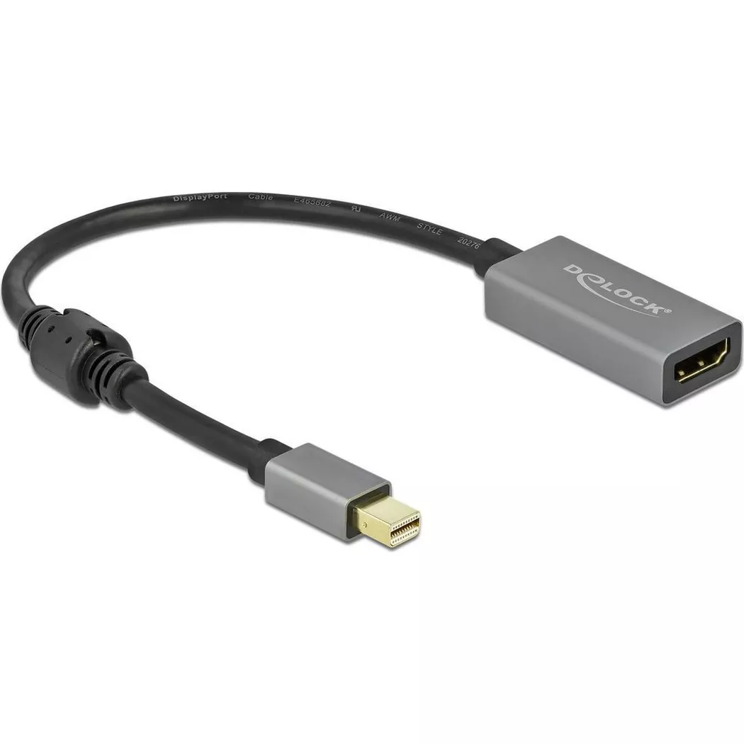 DeLOCK Active mini DisplayPort 1.4 to HDMI Adapter 4K 60 Hz (HDR)