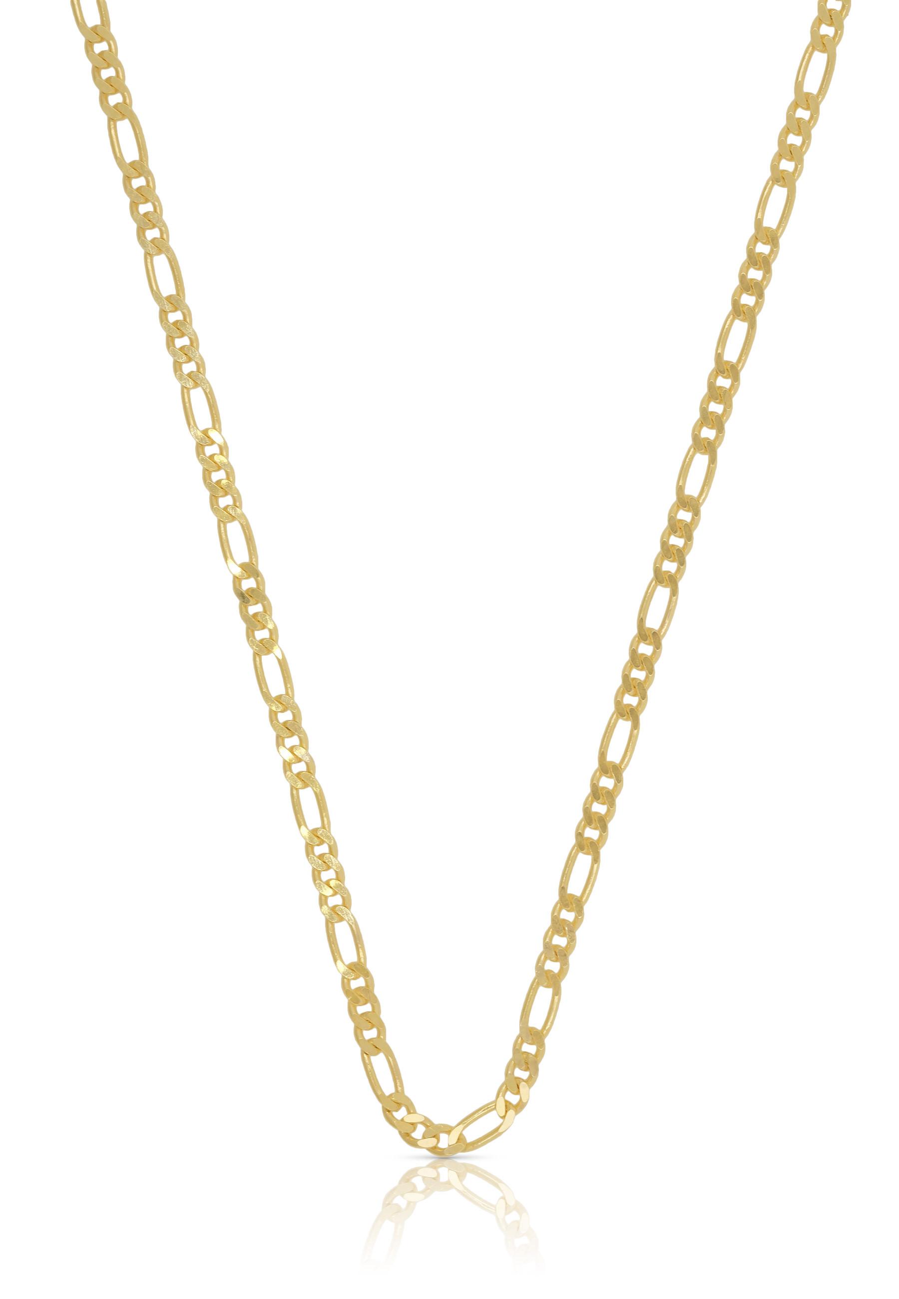 MUAU Schmuck  Collier Figaro Gelbgold 585, 2.3mm, 70cm 