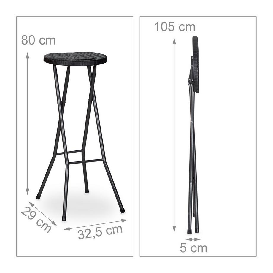 B2X Sgabelli da bar pieghevoli BASTIAN  