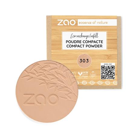 ZAO MAKEUP  Recharge Poudre compacte - Certifiée bio et vegan 